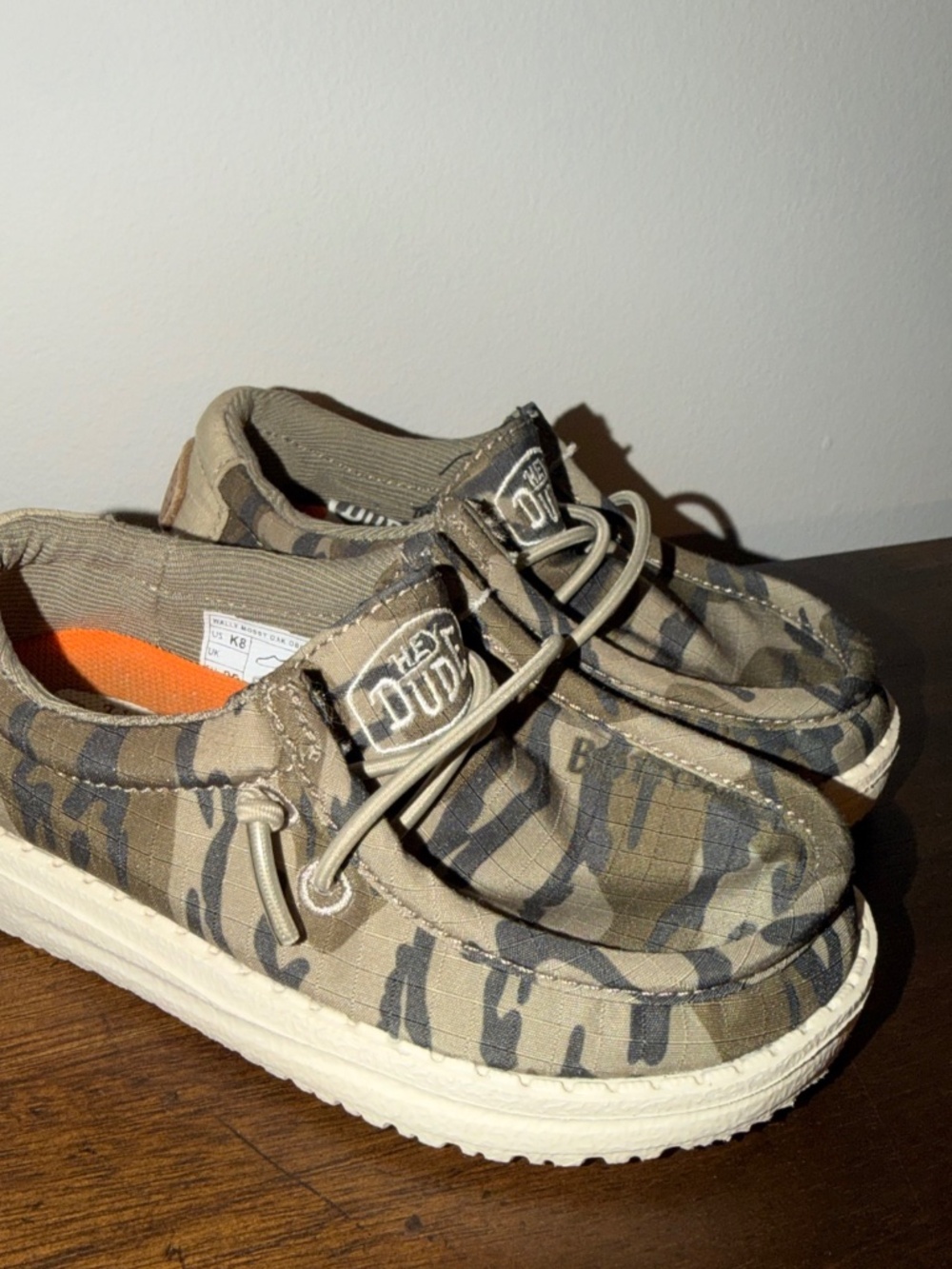 Hey Dude Wally Mossy Oak Camo Slip On Shoes Size US K8 Toddler Camouflage